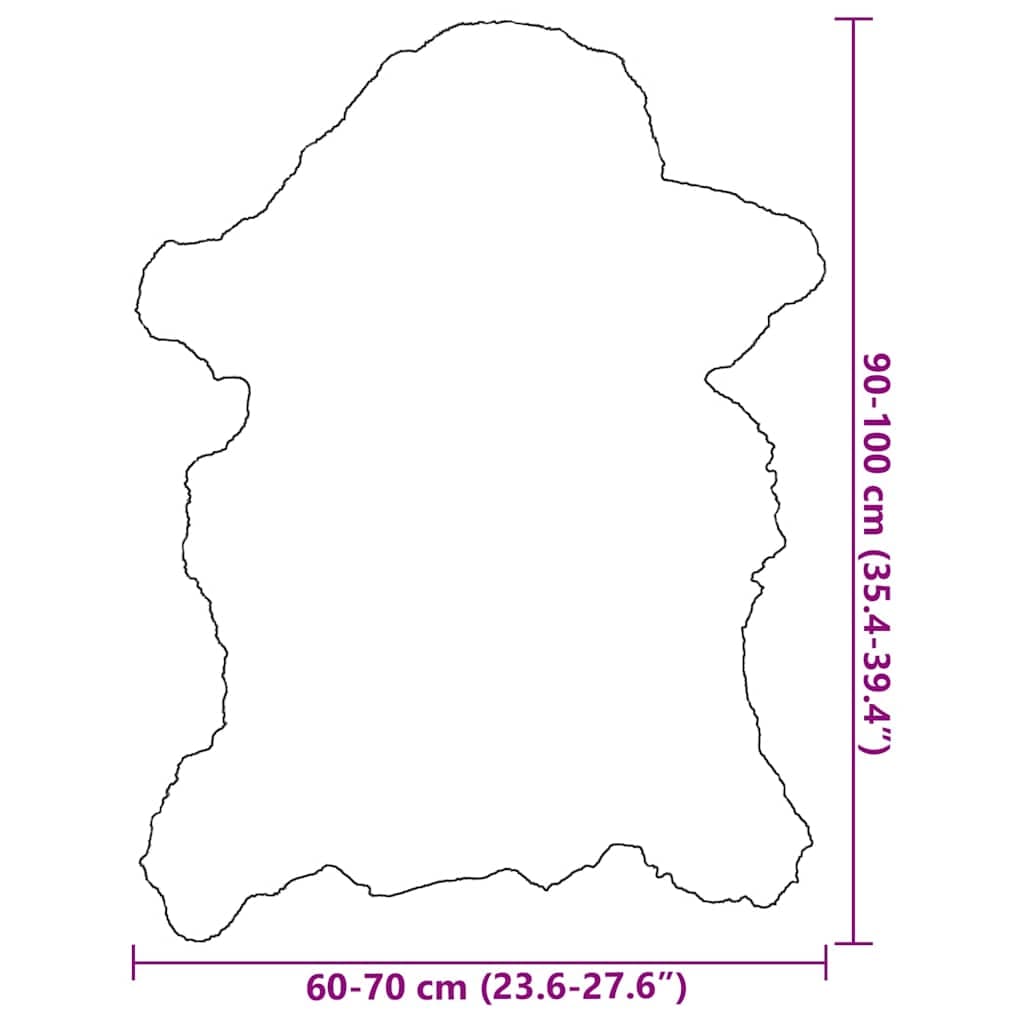 Dekoratives Schaffell 60-70x90-100 cm Mischfarben