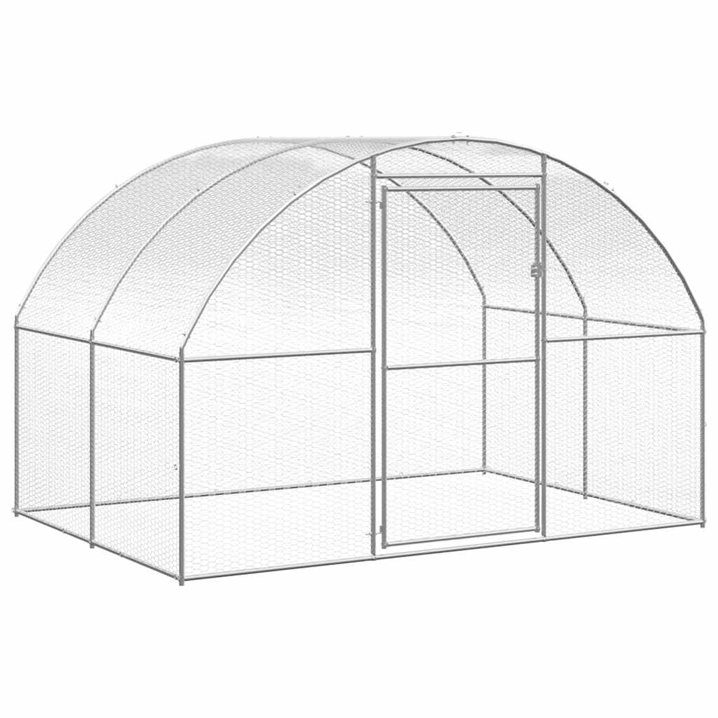 Verzinkter Hühnerstall draußen 3x2x2 m