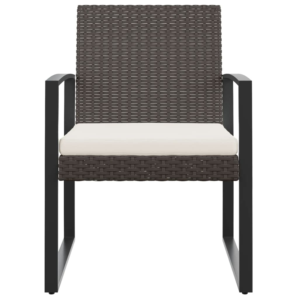 Set di 2 sedie da giardino in rattan PP