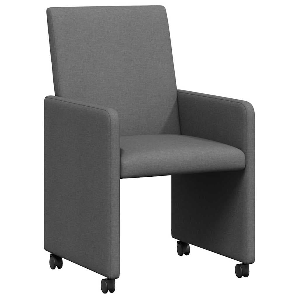 Esszimmerstühle mit Rollen, 2 Stück