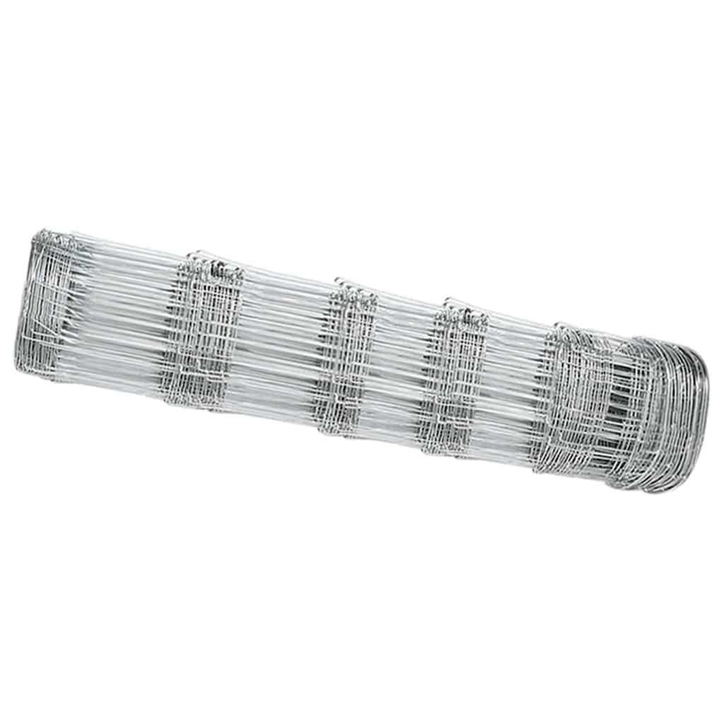 Verzinkter Gartenzaun Silber 25 x 0,8 m
