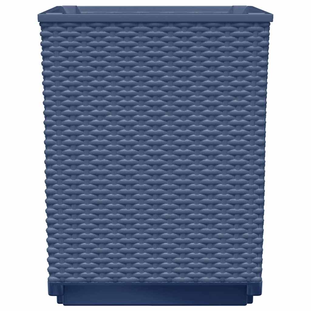 Set di 2 vasi blu-grigio in polipropilene