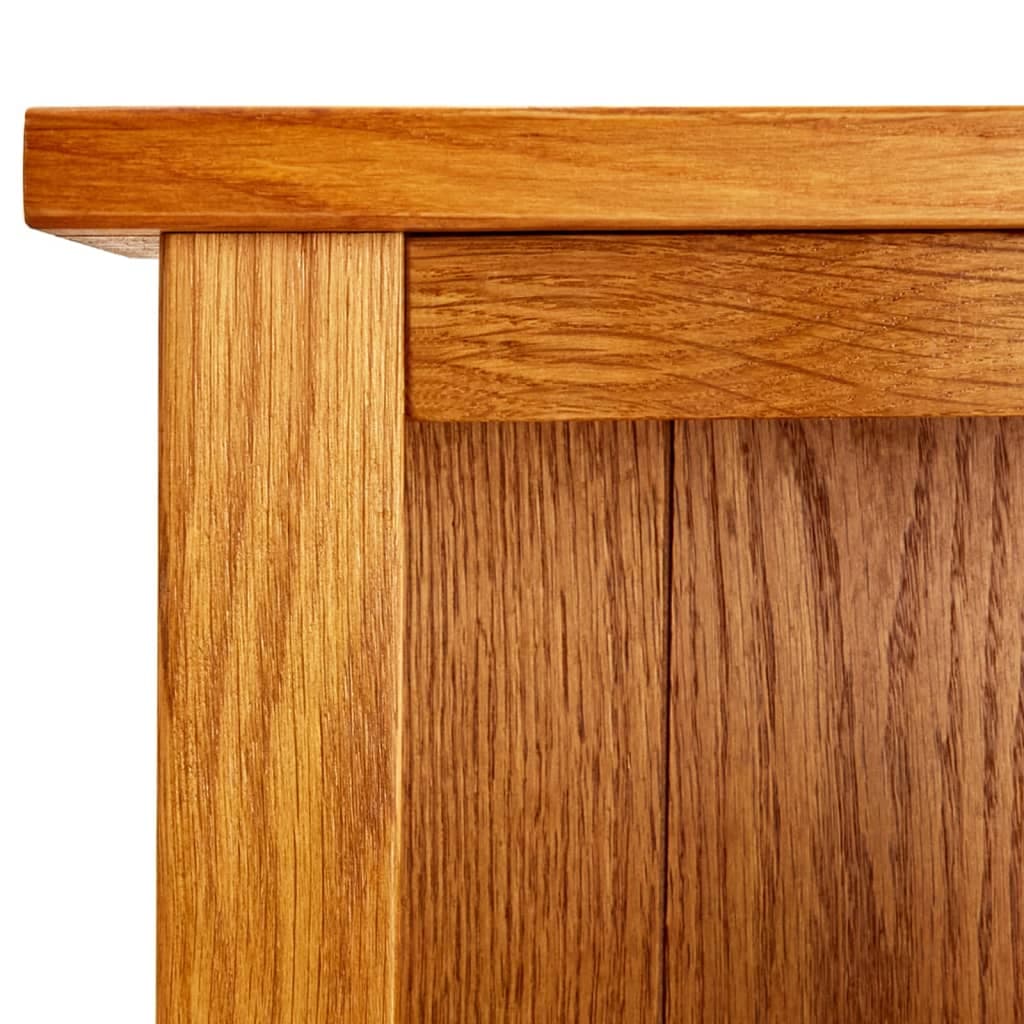Bücherregal 3 Fächer 70x22 cm Massivholz Eiche