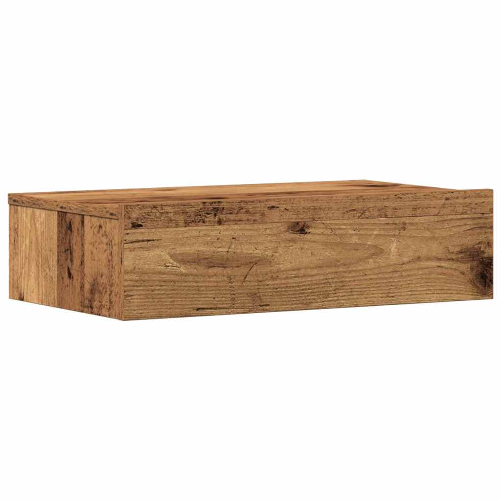 Nachttisch aus recyceltem Holz und Artisan-Eiche
