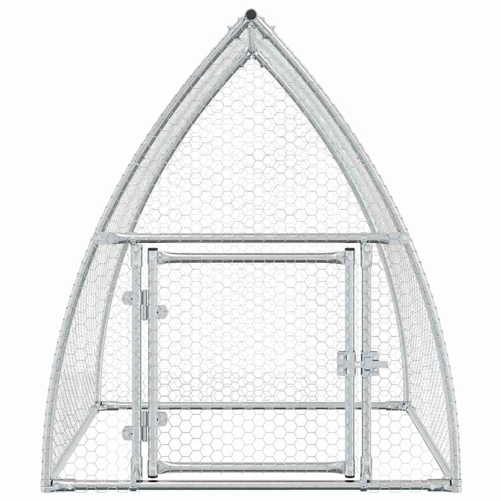 Verzinkter Hühnerkäfig Silber 100x, robust & langlebig