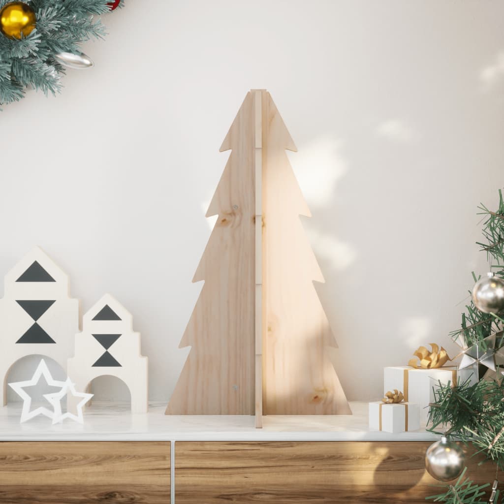 Weihnachtsbaum zum Dekorieren aus Massivholz, 69,5 cm
