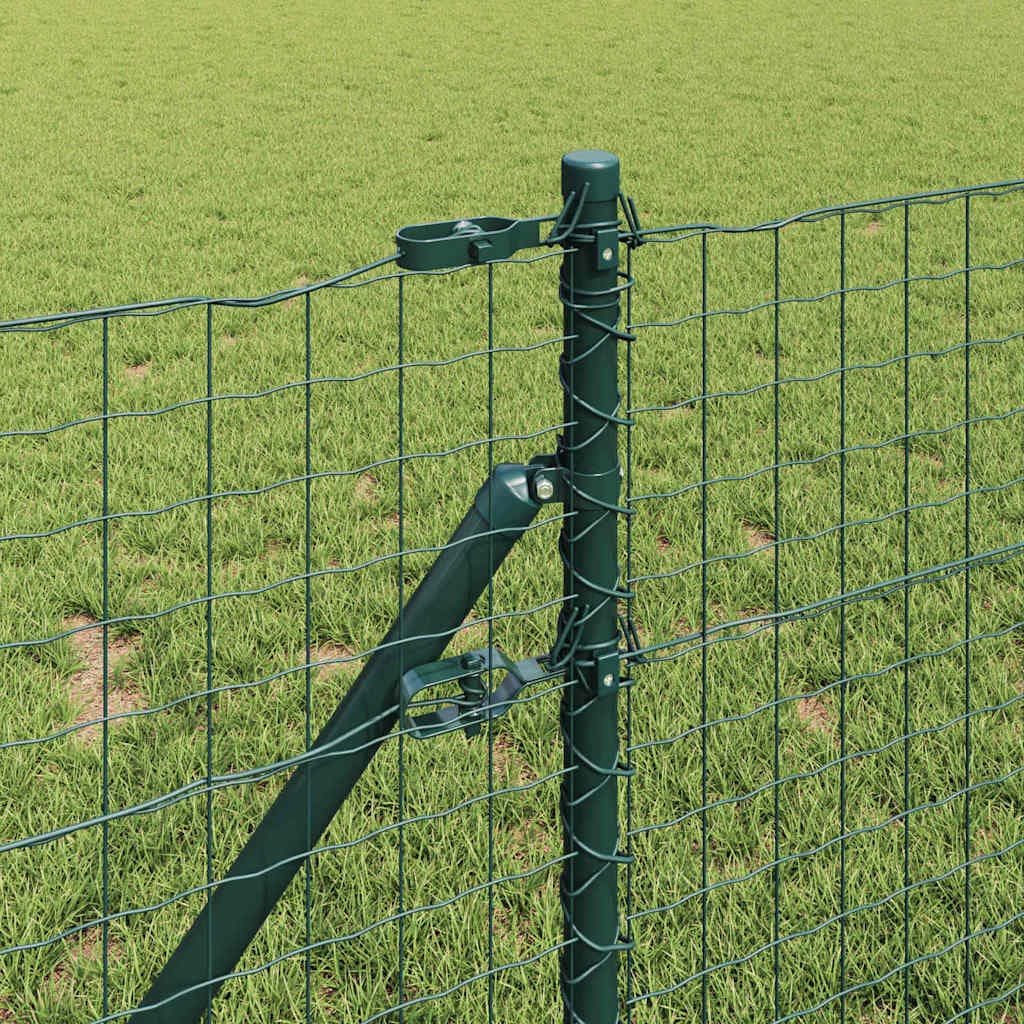 Pali da recinzione 7 pezzi Ø32 mm 80 cm zincato