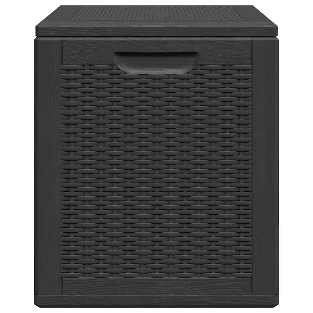 Box contenitore da giardino 90 L in rattan PP