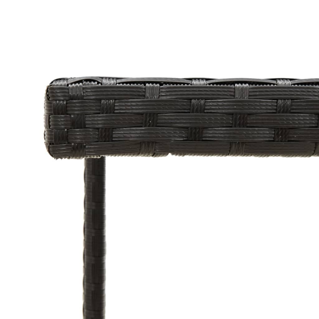 Tavolo da giardino rotondo 109 cm in polirattan
