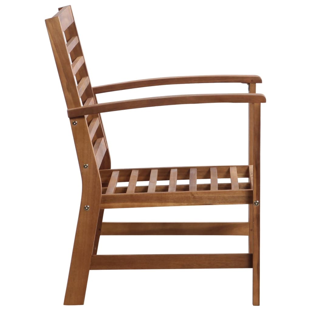 Gartenlounge-Set, 4-teilig, aus massivem Akazienholz