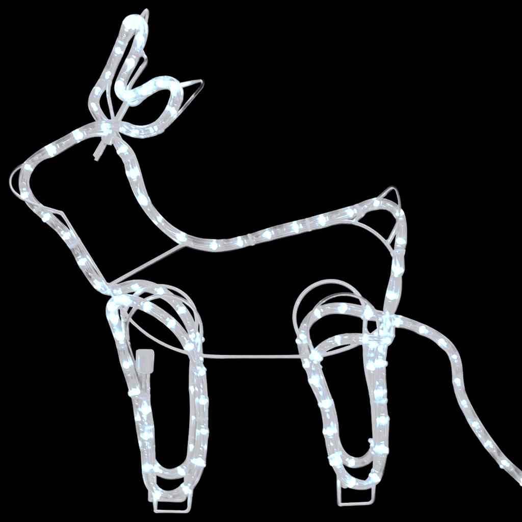   Christmas Decoration Reindeer and Sleigh Outdoor 576 LEDs
