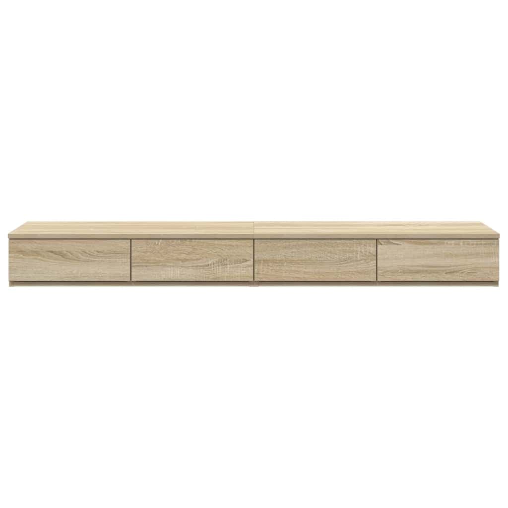 درج سرير بلون بلوط سونوما 140 × 36.5 × 16.5 سم