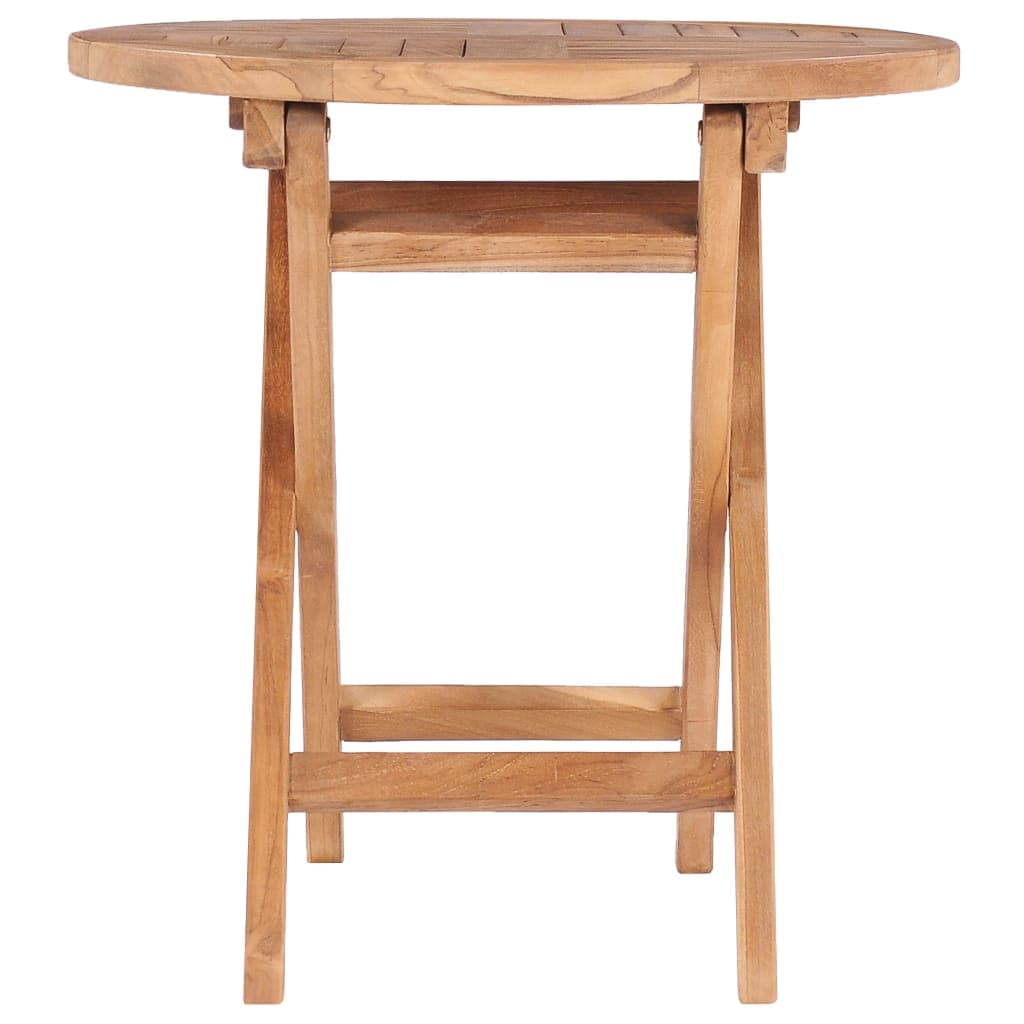 Tavolino da giardino pieghevole 45 cm in teak massello