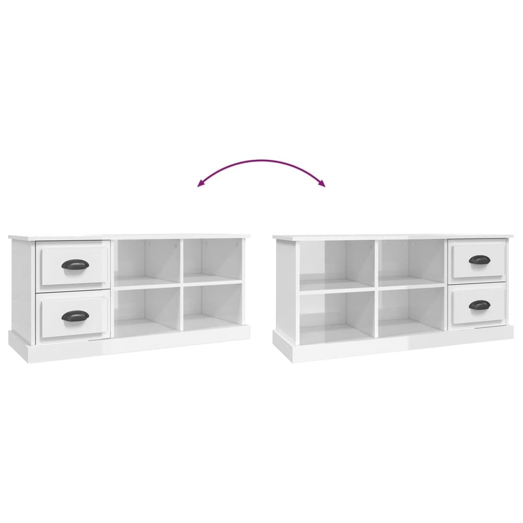TV-Schrank Hochglanz Holzwerkstoff 102 cm