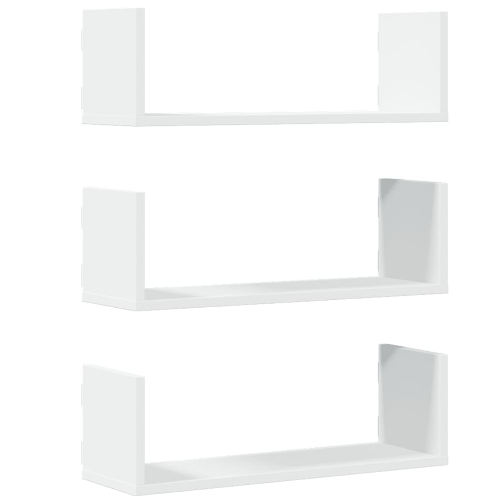 Wandregale 3er-Set 58 cm Holzwerkstoff