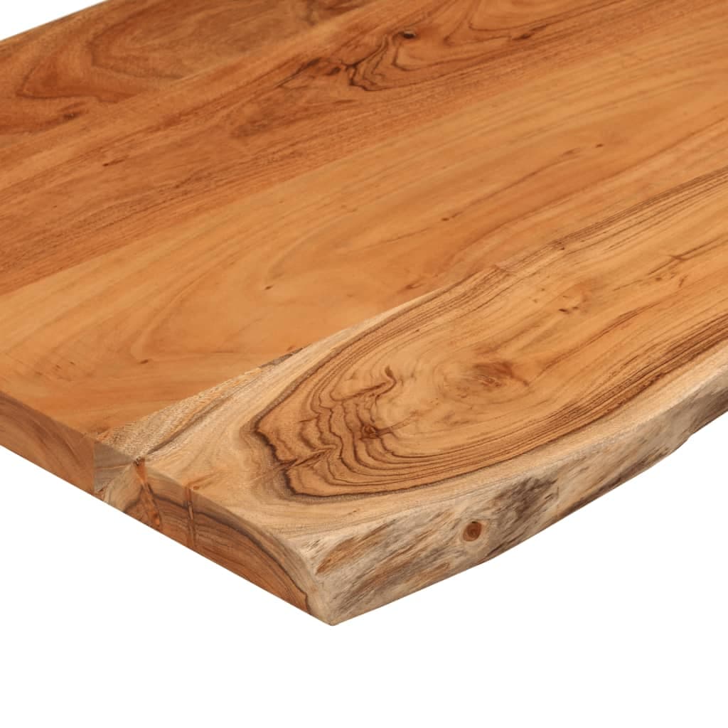 Rectangular Acacia Wood Cutting Board Live Edge 60x40x2.5 cm