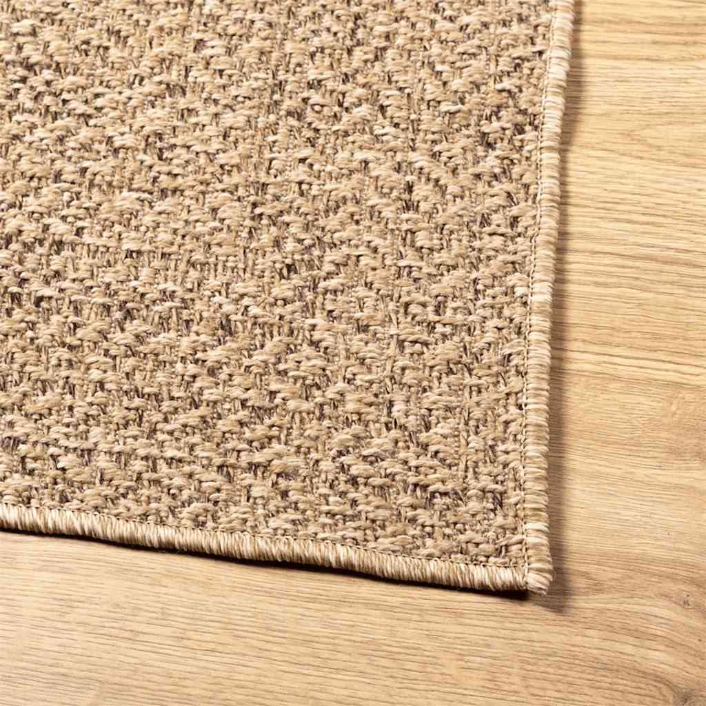 Jute-Optik Teppich für Innen und Außen
