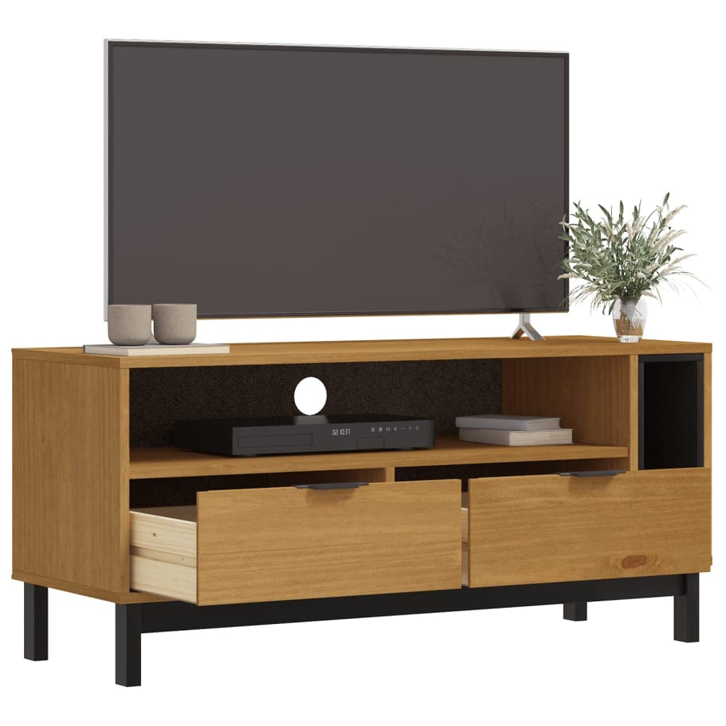 TV-Schrank Flam Massivkiefer 110x40x50 cm