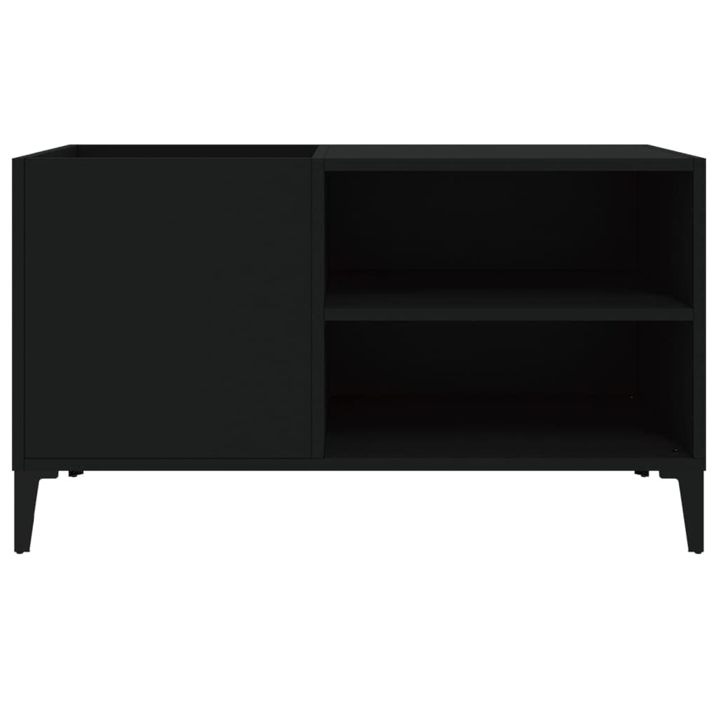 Schallplattenschrank Schwarz 84,5x38x48 cm Holzwerkstoff
