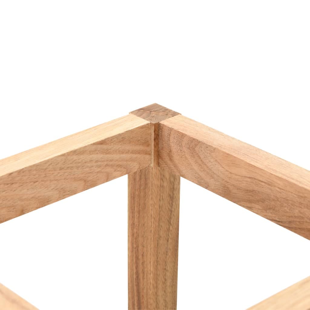 Schirmständer Massivholz Walnuss 18x18x50 cm