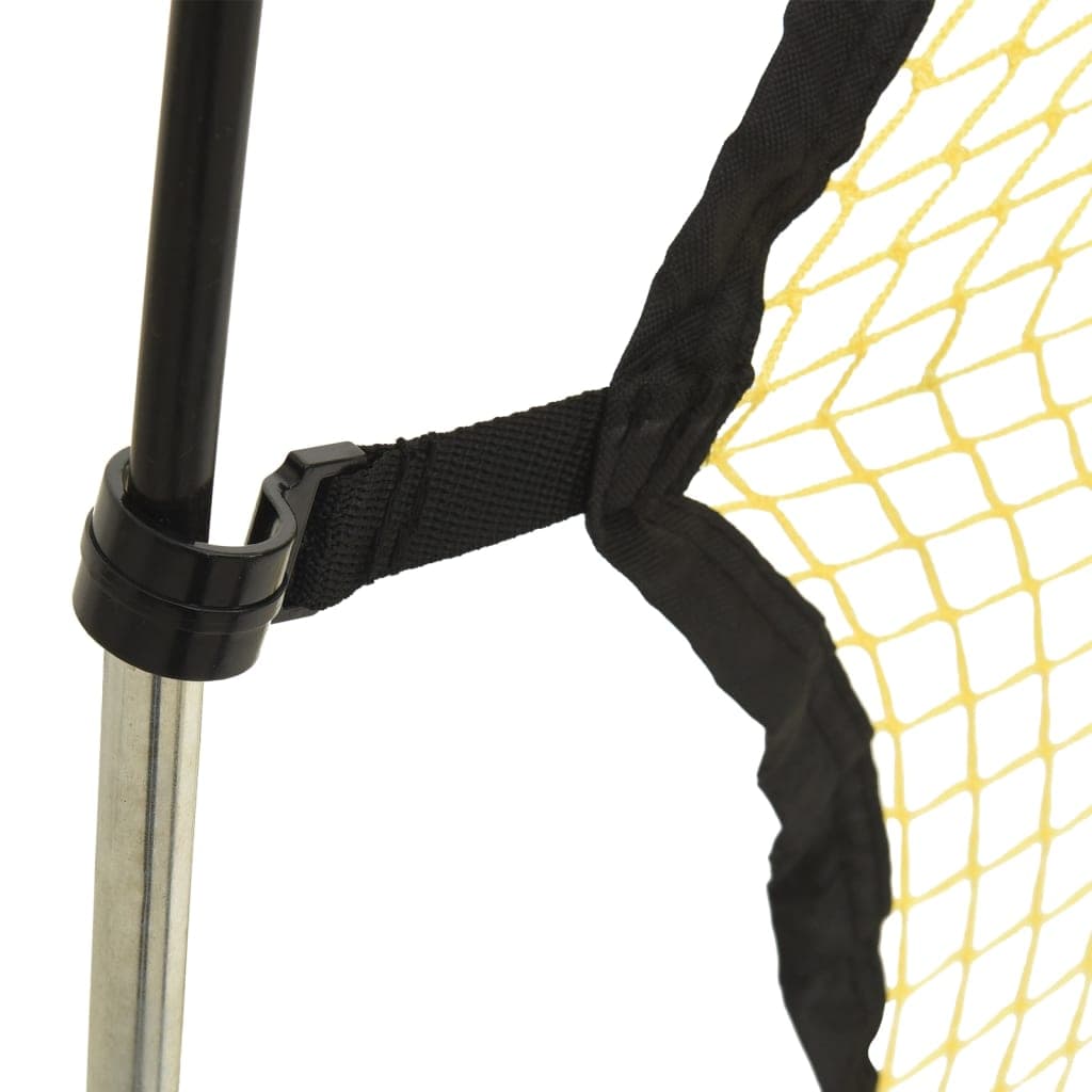 Fußball-Rebounder Schwarz-Gelb 183x85x120 cm Polyester