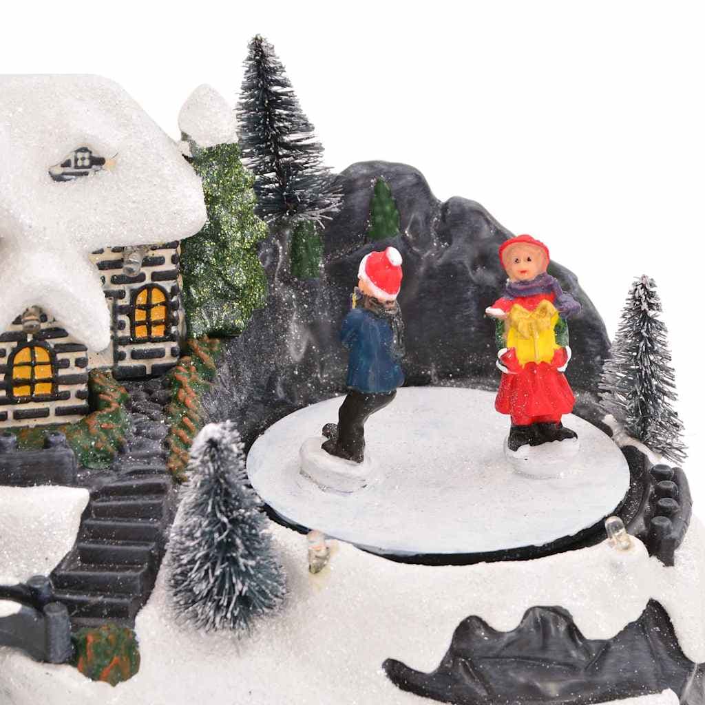 Weihnachtliche Tischdeko aus Kunststoff, mehrfarbig