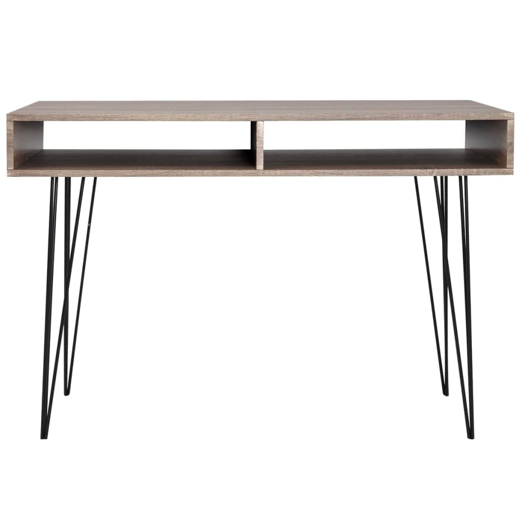 Bureau avec 2 compartiments, Gris