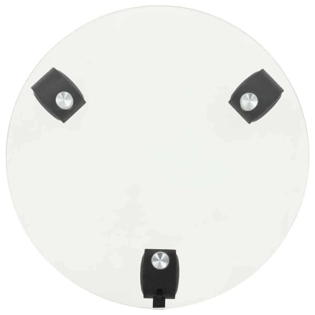 Pflanzenständer mit Rollen, 2er-Set, rund, Glas