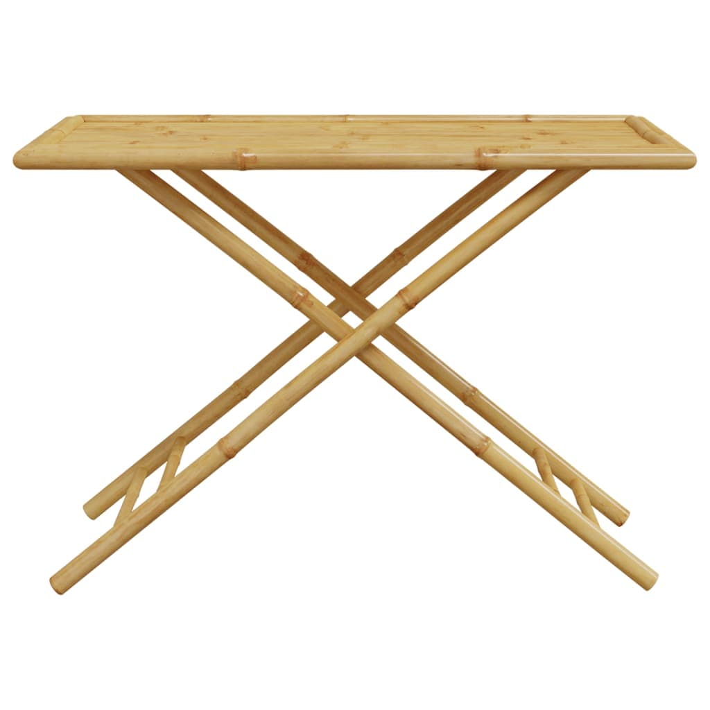Klappbarer Gartentisch aus Bambus, 110x55x75 cm