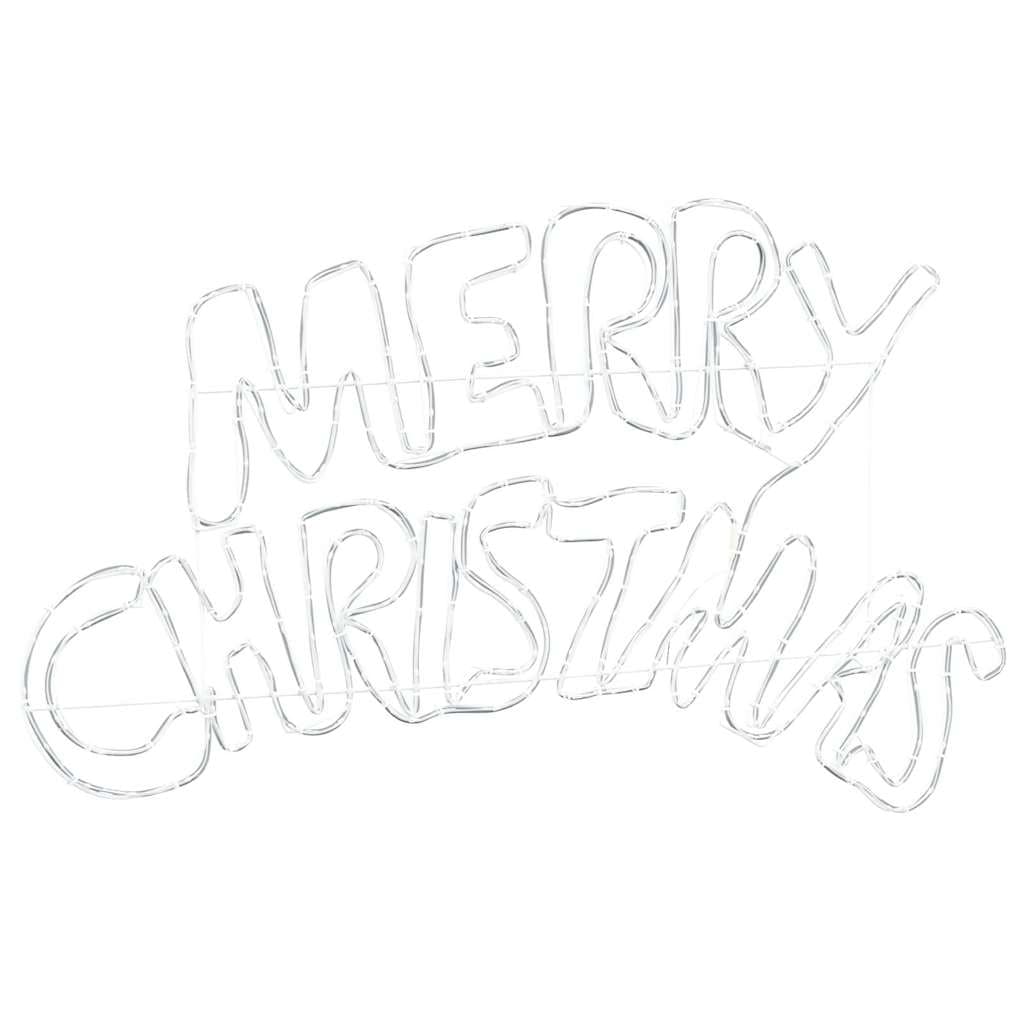  Christmas sign with 240 LEDs, multicolor, 100 x 50 cm, PVC