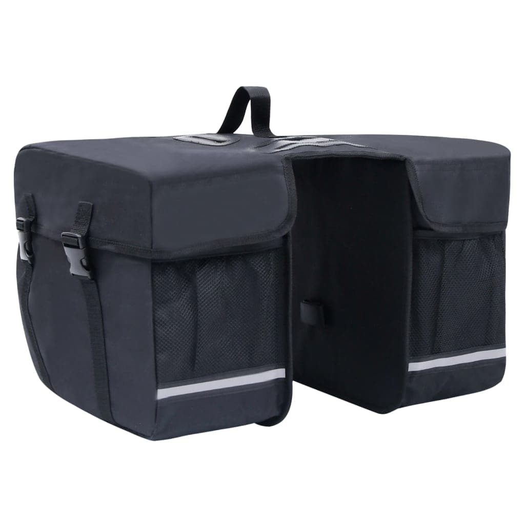 Alforja doble impermeable para bicicleta 35 L negra