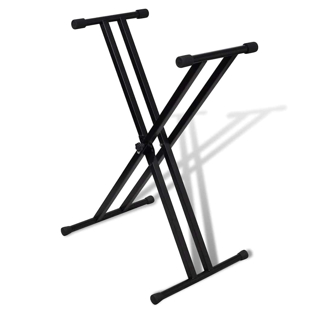 Verstellbarer doppelt verstärkter Keyboardständer X-Form