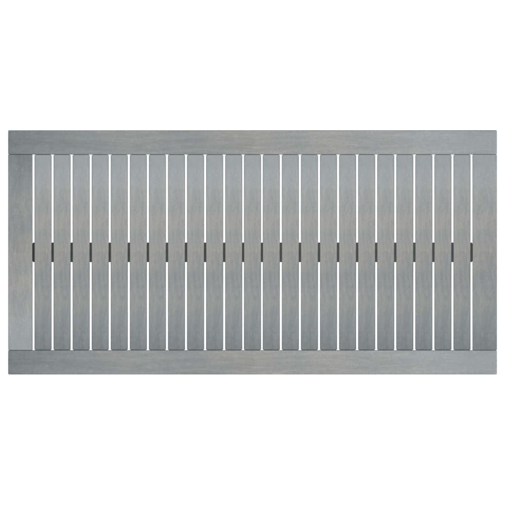 Couchtisch 100x50x33 cm grau Massivholz Akazie