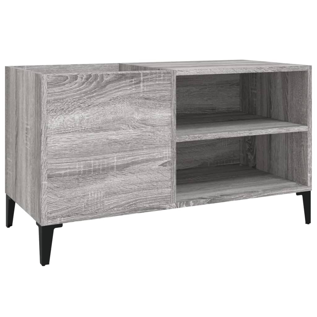 Schallplattenschrank Grey Sonoma Holzwerkstoff