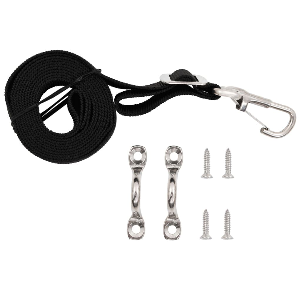 Correas tensoras para bimini, 2 piezas, tela y acero inox