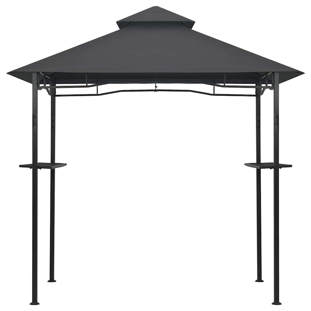 Gazebo per grill 240x150x255 cm acciaio antracite