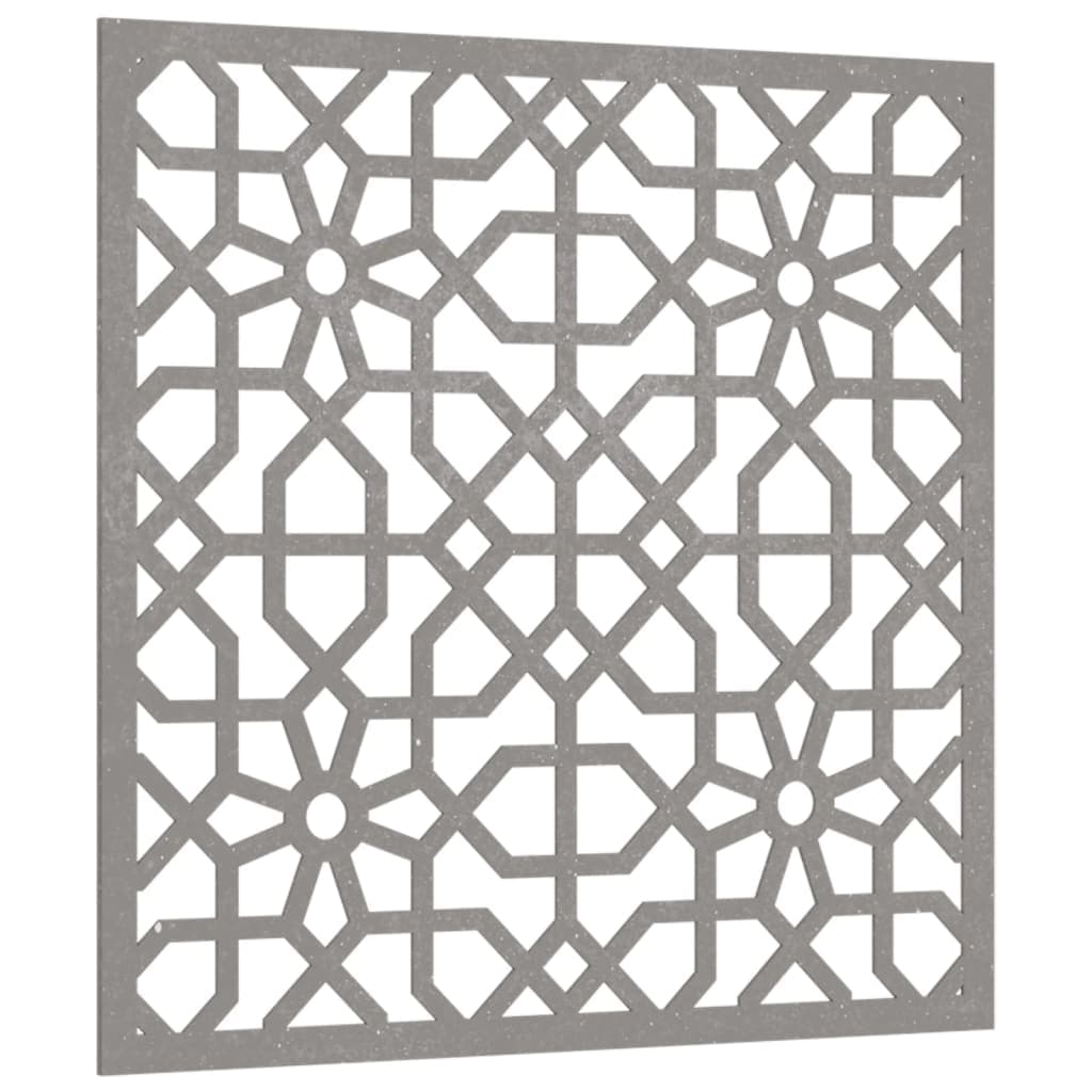 Decorazione da parete per giardino 55x55 cm acciaio corten design moresco