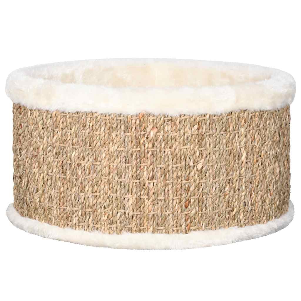 Runder Katzenkorb aus Seegras, 36 cm