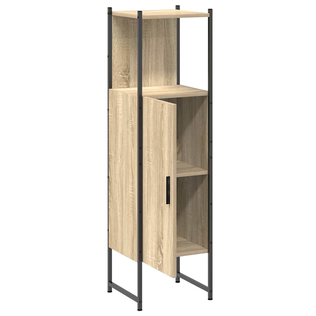 Badezimmerschrank Beige 33x33x120,5 cm Holzwerkstoff