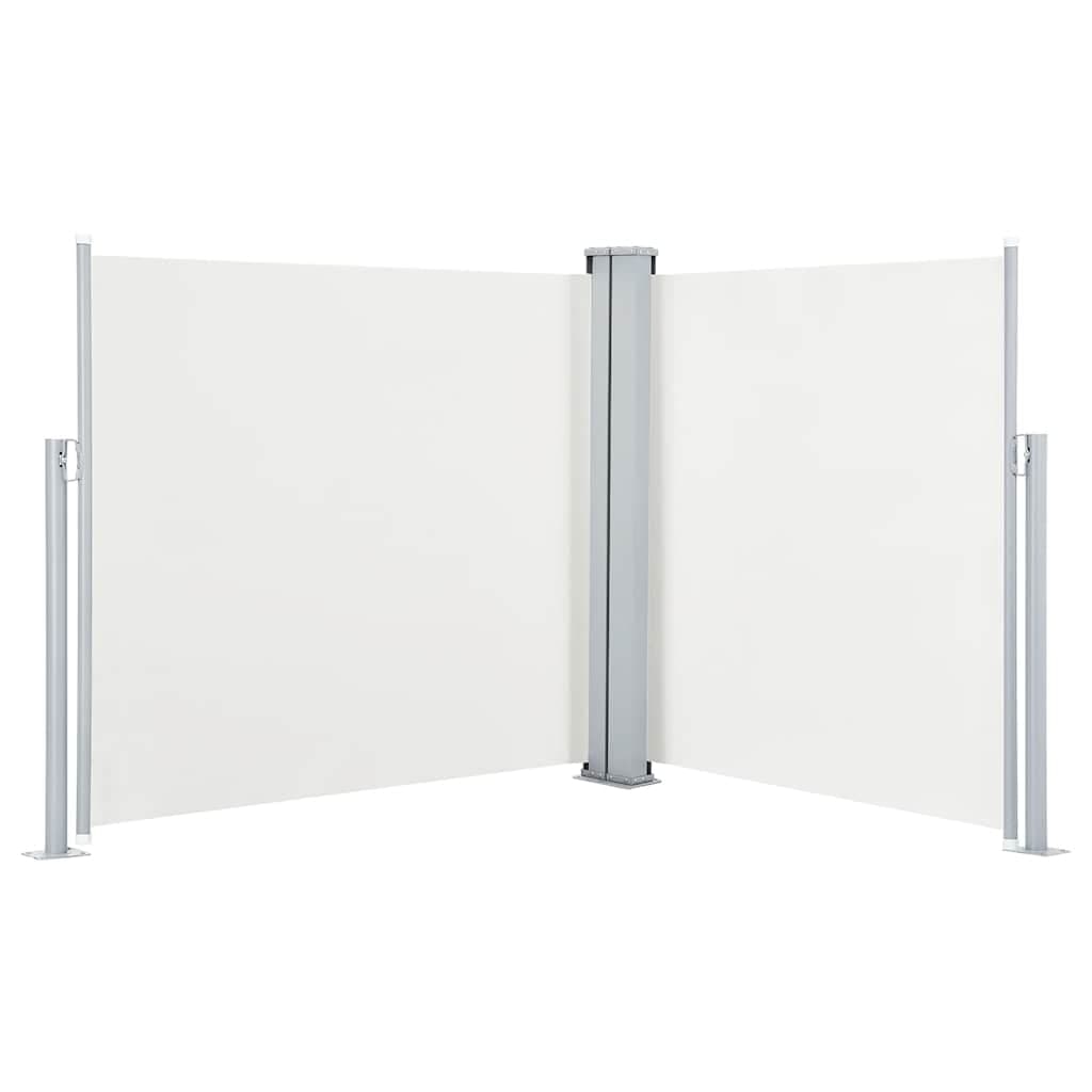 Tenda laterale estensibile crema bianco 100 x 600 cm