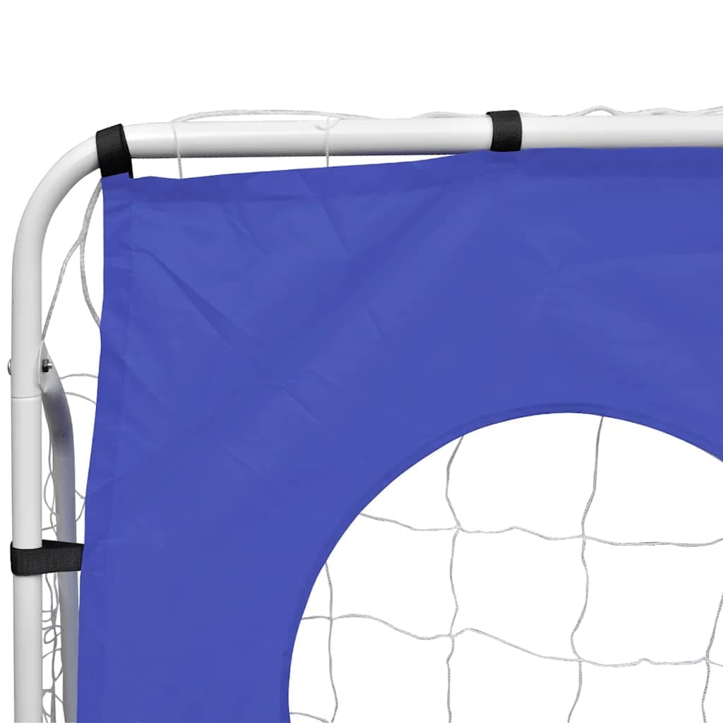 Fußballtor mit Zielwand 240x92x150 cm Stahl