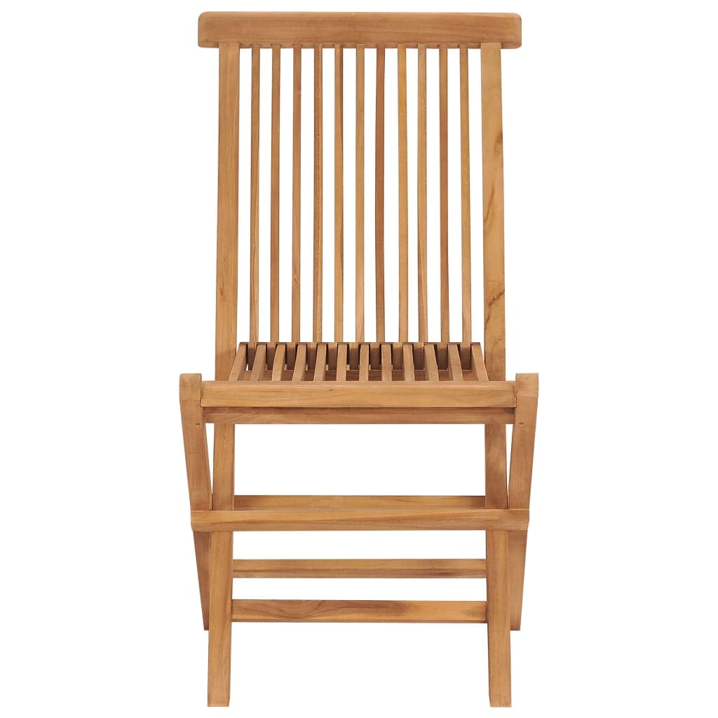 Klappbare Gartenstühle Teakholz, 4er-Set