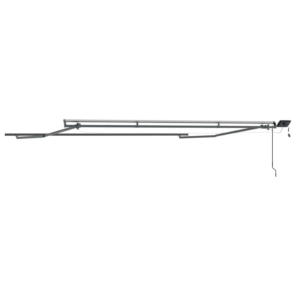 Markise Anthrazit 4x3 m Metallgestell