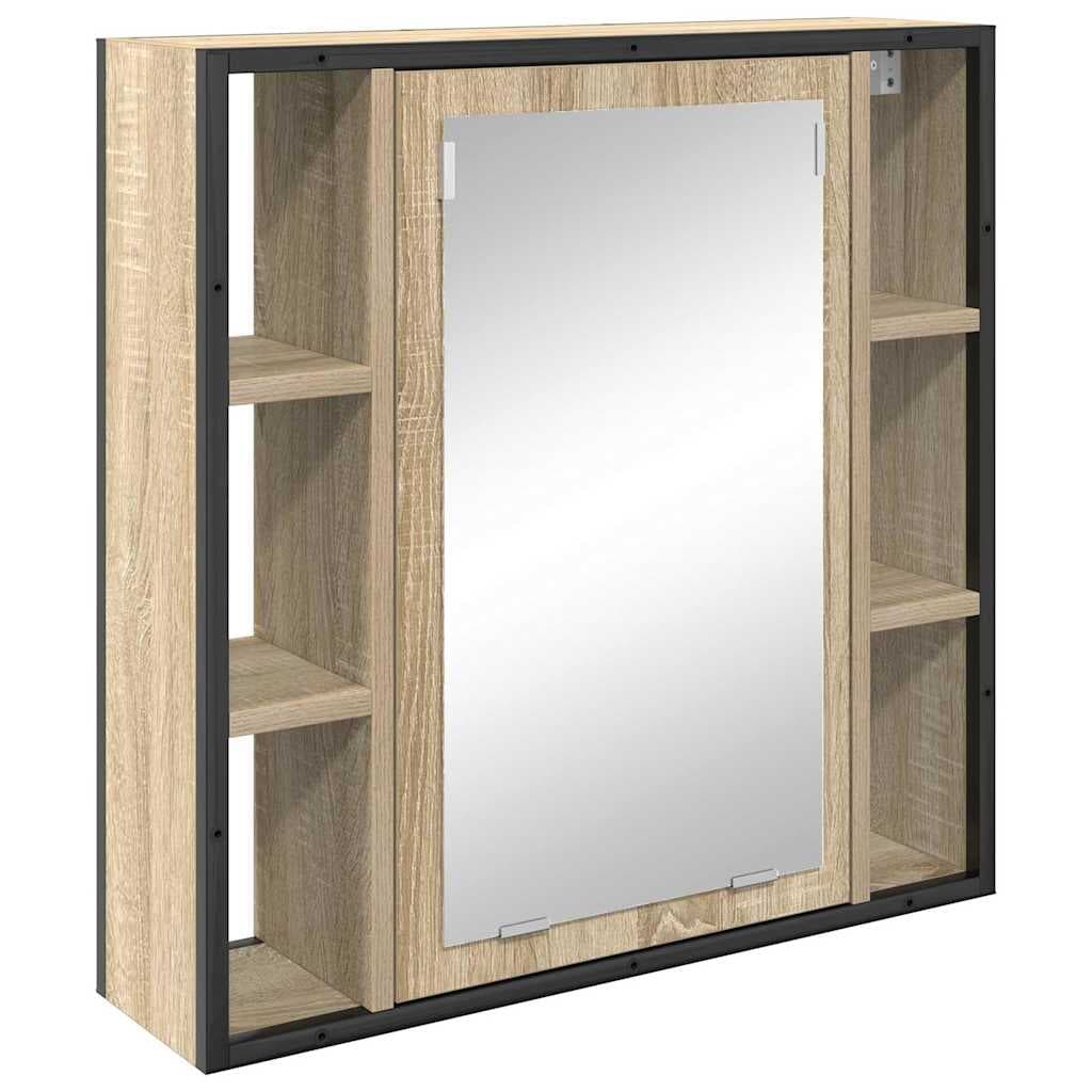 Badezimmer-Spiegelschrank Beige 60x16x60 cm