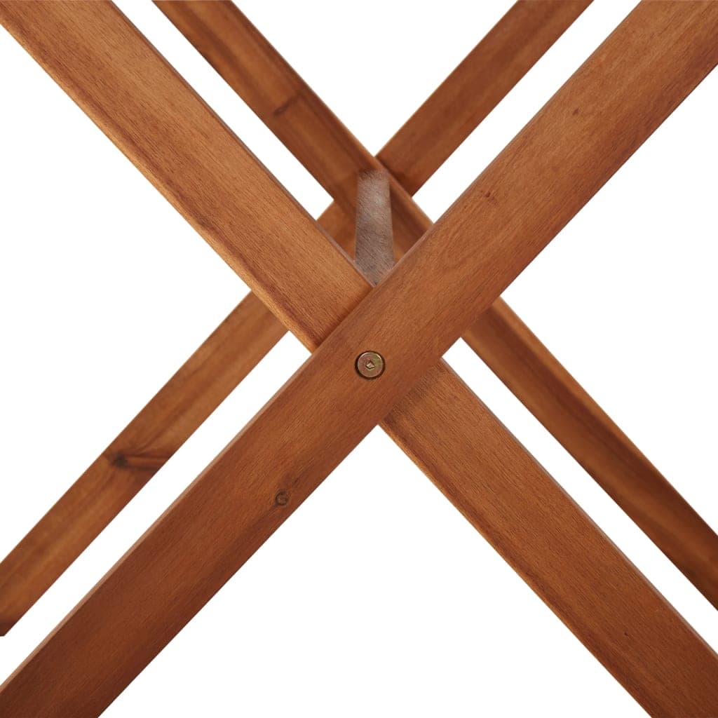 Tavolo da giardino in legno di acacia massello 110x67x74 cm