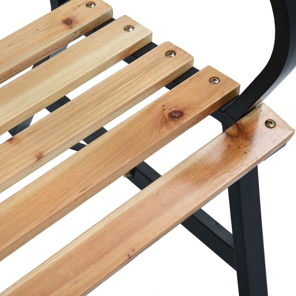 Gartenbank aus Holz 120 cm