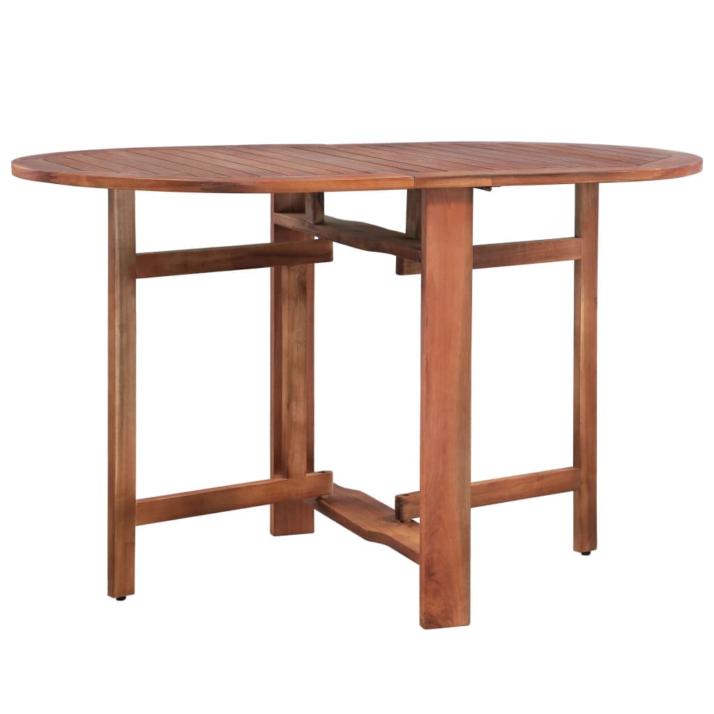 Tavolo da giardino in legno di acacia 120 x 70 x 74 cm