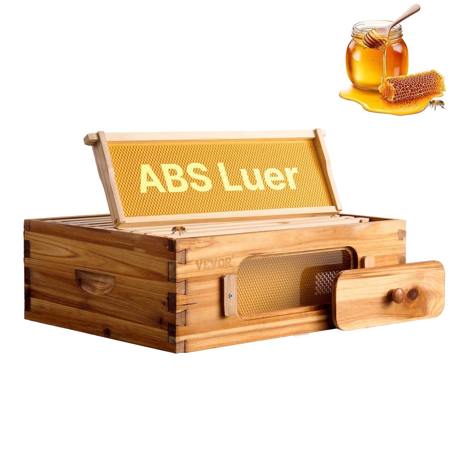 Bienenstock-Starterset, Mittlere Box, Langstroth mit 10 Rahmen