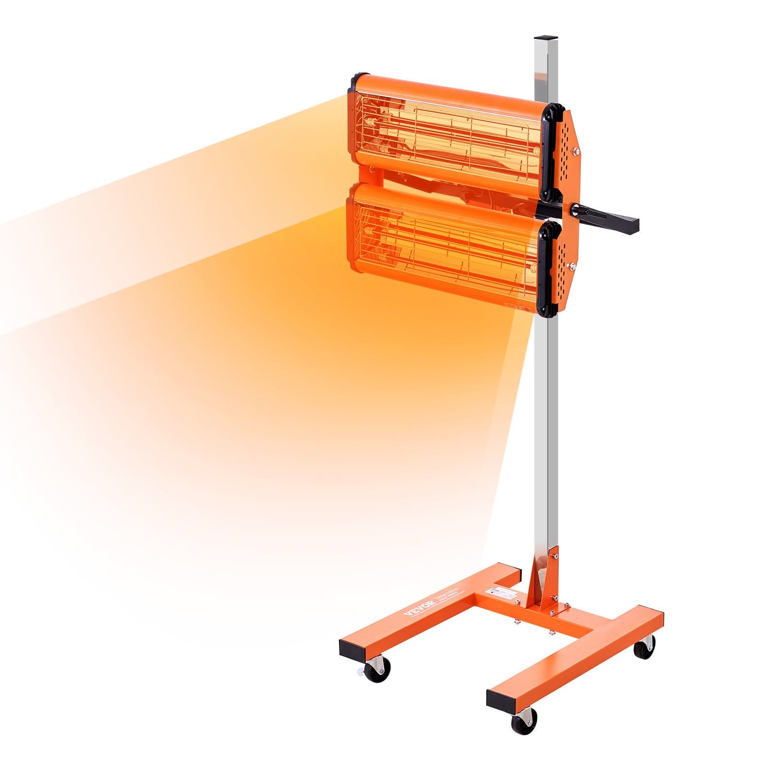 Lámpara de curado por infrarrojos, 2200 W, ajuste de tiempo de 1 a 60 min, lámpara de curado automática con calefacción automática y soporte, 4