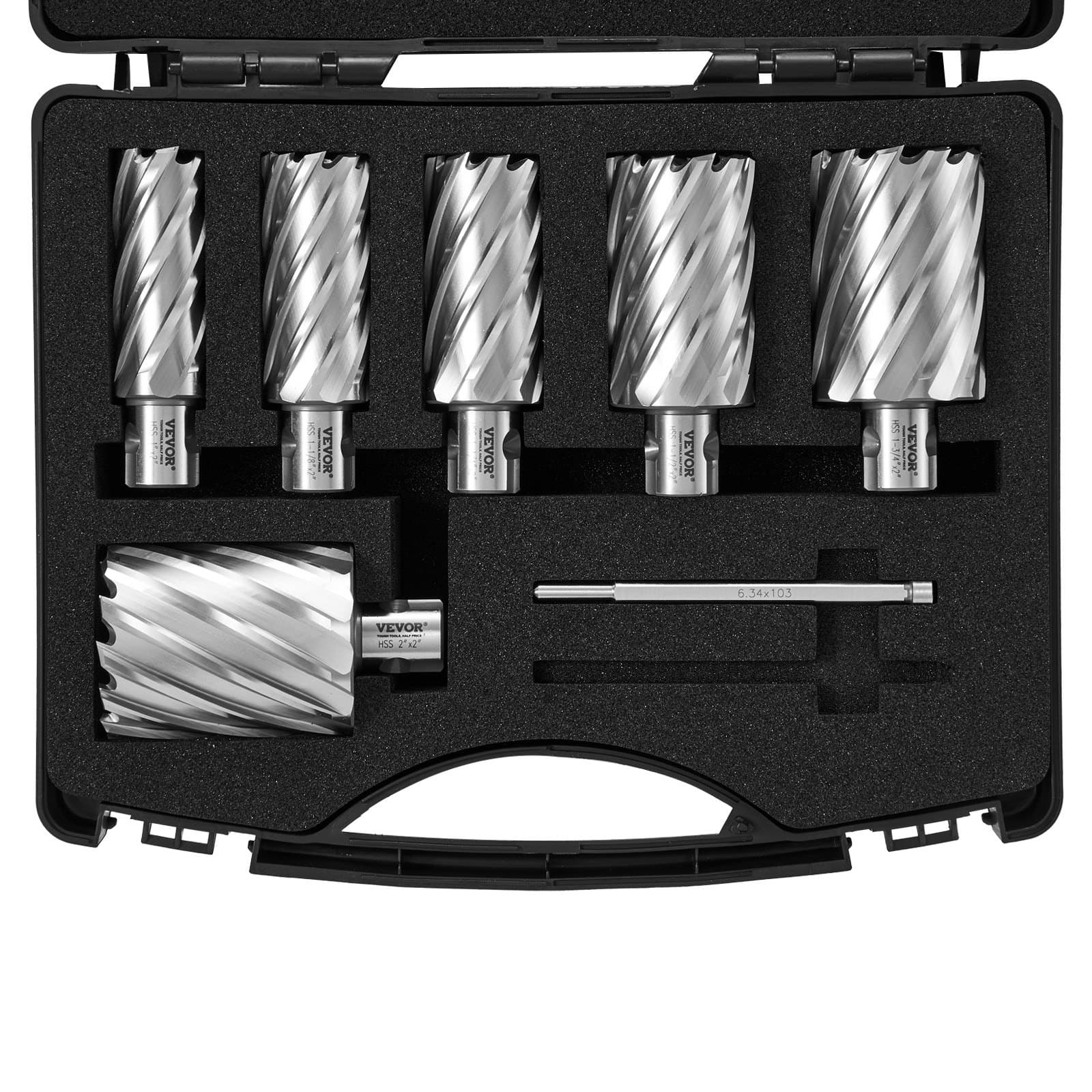 Kronenbohrer-Set Metall 6-teilig, 50,8 mm Schnitttiefe